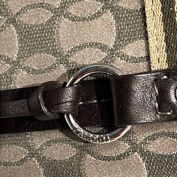 Lacoste Monogram Leather Strap and Trim Crossbody - Picture 4 of 15